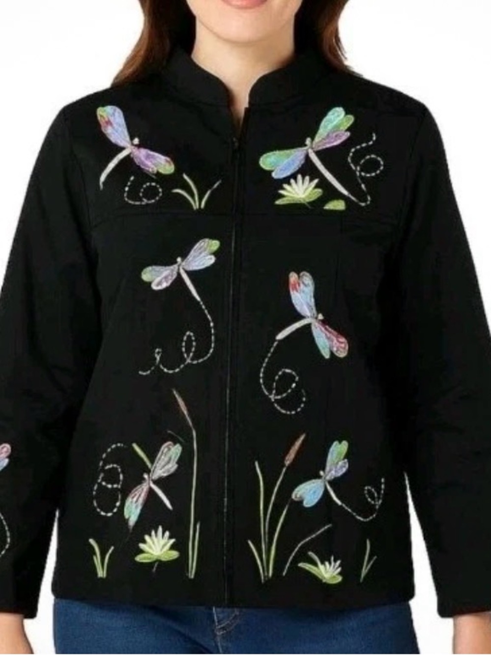 322. NWOT WOMENS QUACKER FACTORY 3X DETAIL JACKET